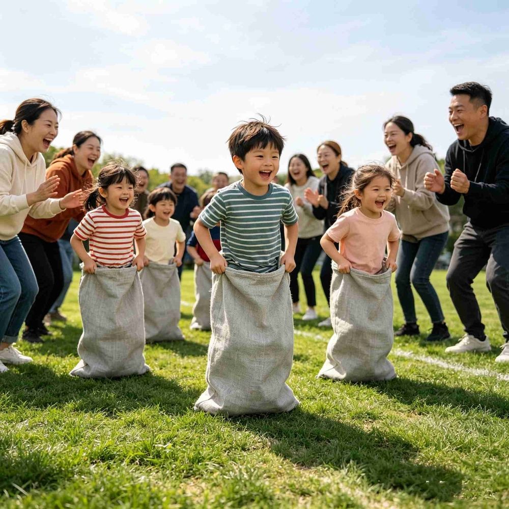 5Pcs Potato Sack Race Bags, 24"x40" Outdoor Lawn Games for Adults and Kids, Large Gunny Sacks Burlap Bags for Outdoor Sports Games, Birthday Parties, Outdoor Family Gatherings, Barbecues