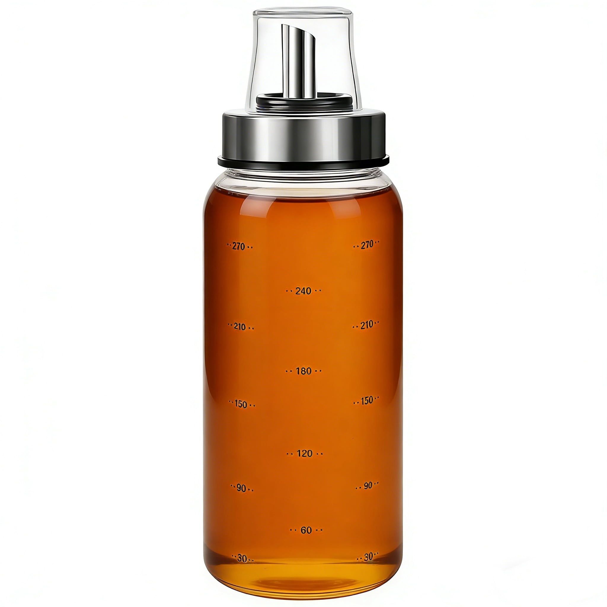 Honey Dispenser, 10ooz/300ml Honey Jar Maple Syrup Dispenser, No Drip Glass Honey' Dispenser Pot for Coffee or Tea, Honey' Container