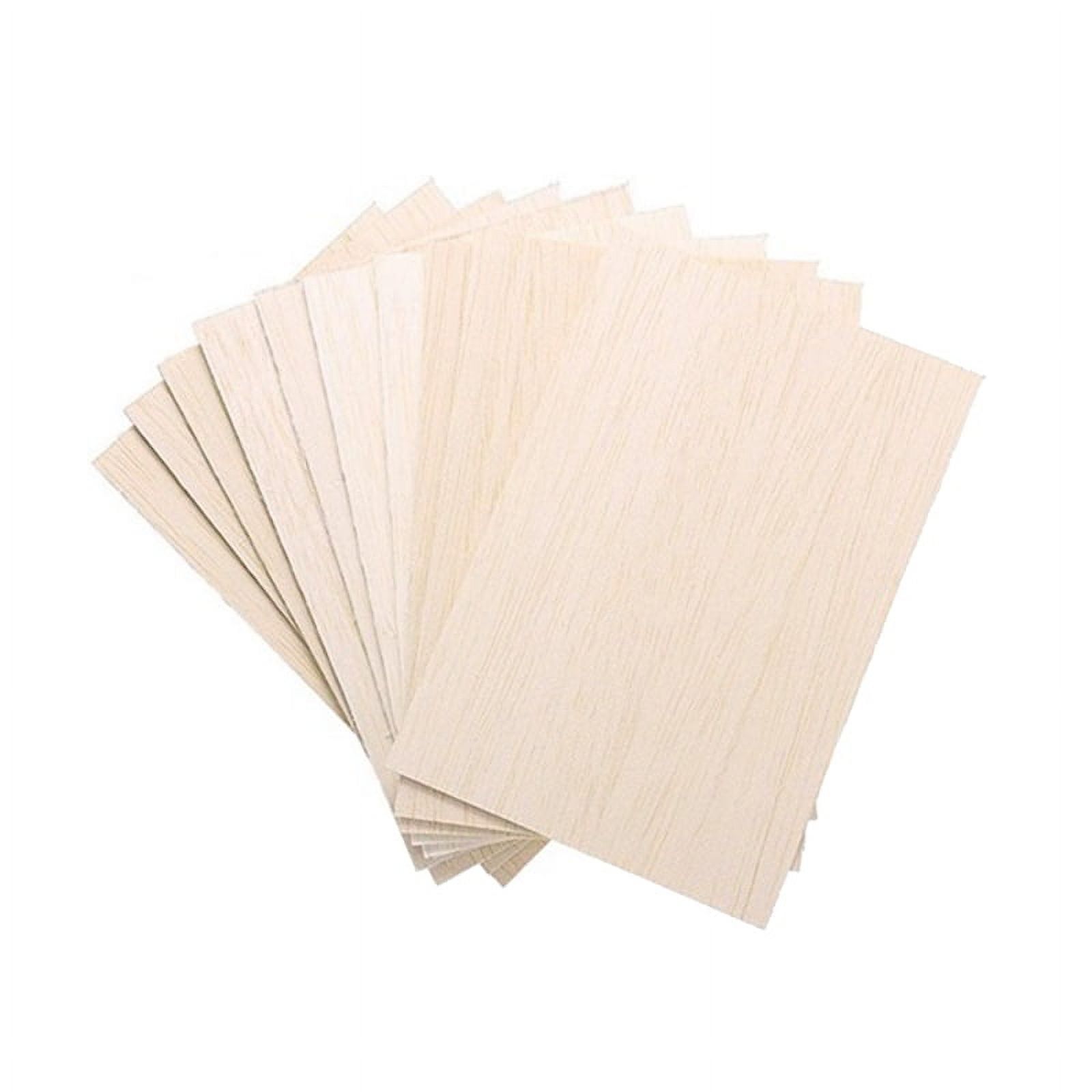 10 Pack Unfinished Wood Sheets,Balsa Thin Board for House Aircraft Ship Boat Arts and Crafts,DIY Ornaments