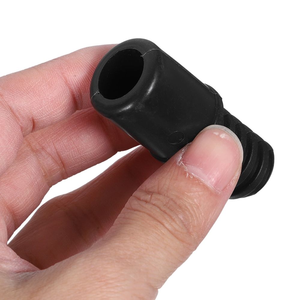 2- Black Broom Handle Connector Replacement Grip for Mop, Dustpan, and Clothesline Poles