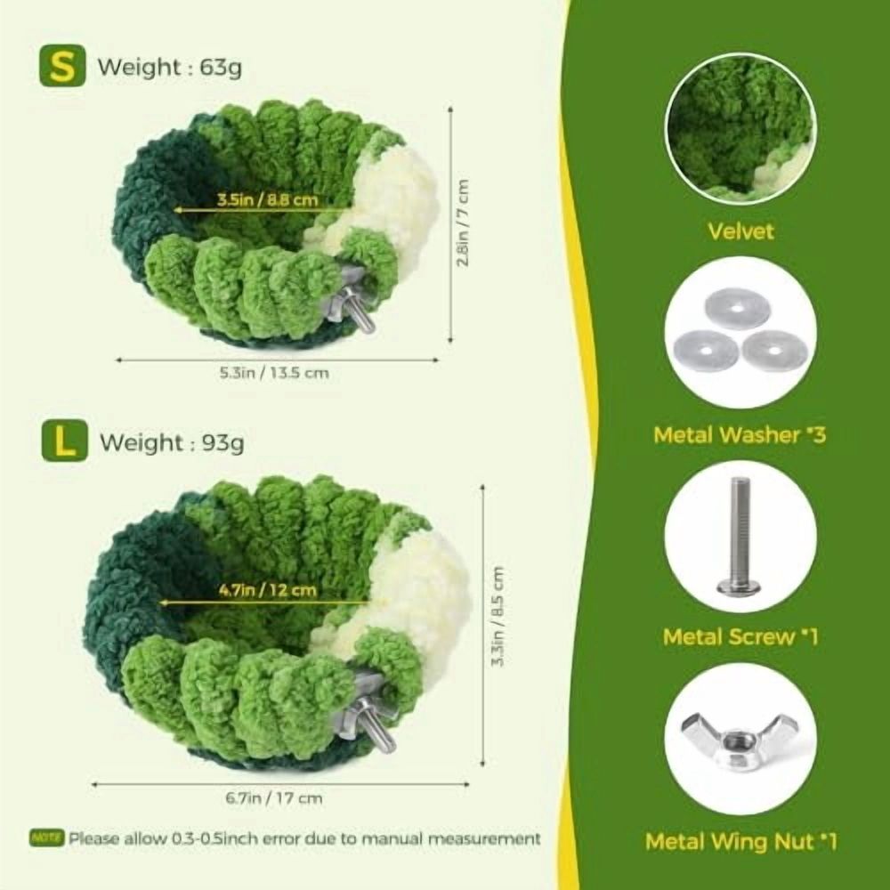 Bird Nest for Cage,Plush Hanging Bird Bed for Parakeet,Breeding Bird House for Conure,Budgie,Cockatiel,Lovebird,Canary,Finch,Hamster,Small Pets,Warm Nest (Green,S)