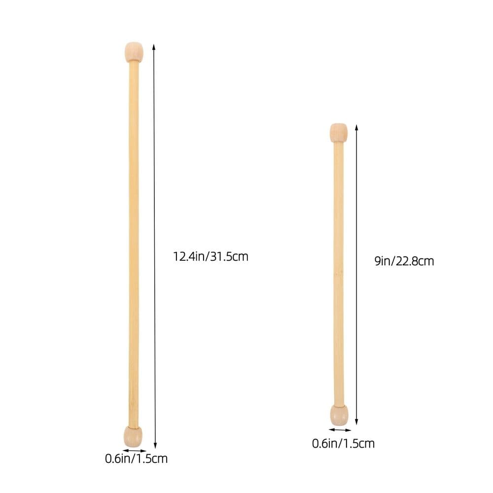 8 Piece Beige Wooden Banner Rods for Wall Hanging Tapestries DIY Craft