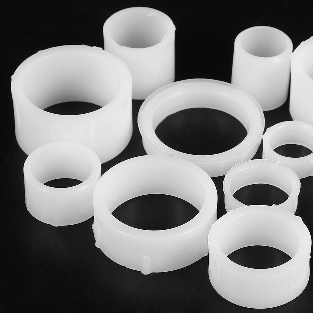 Reducing Bushings for Grinders White Plastic Versatile Operation 12Pcs