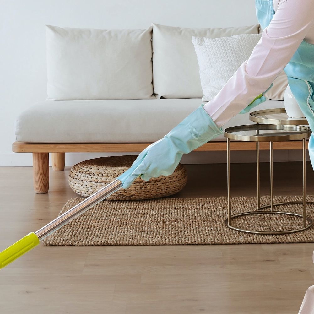 2-Pack Sky Replacement Mop Handle End Caps with Easy Install Grip for Broom Rod and Clothesline Stick
