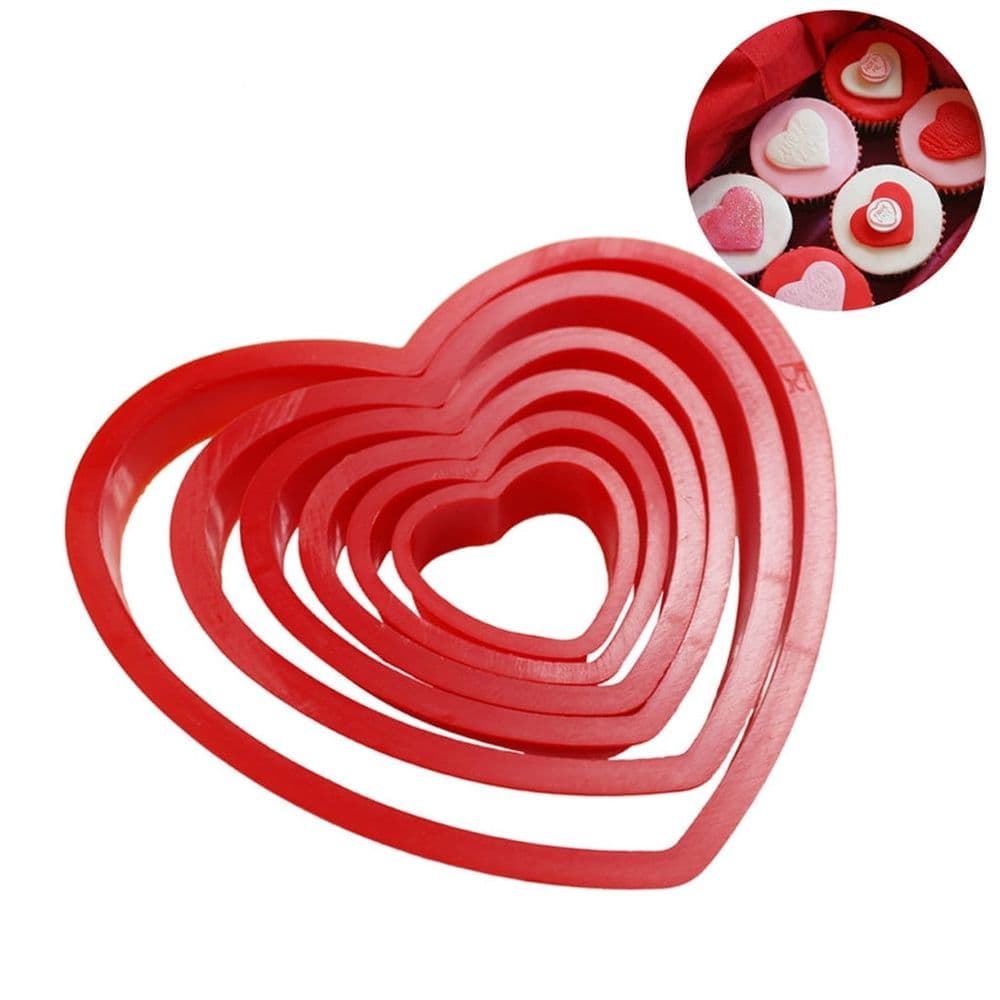 Stainless Steel Cookie Cutters, Heart Cookie Cutter, Metal Biscuit Cutter Molds for Baking or Holiday Party Decorations