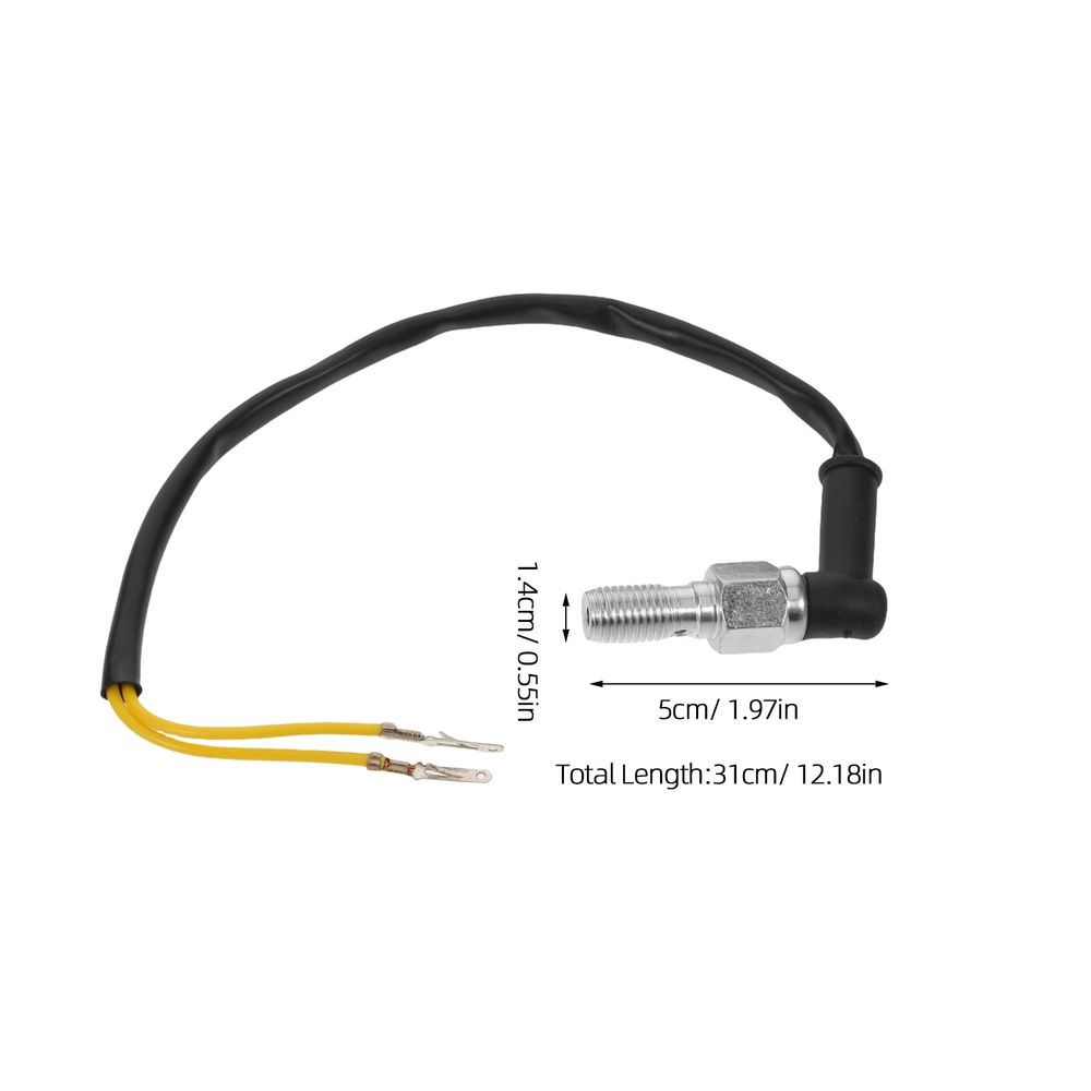Universal Rear Stop Light Switch with Real Time Brake Signal for Motorcycles and Scooters