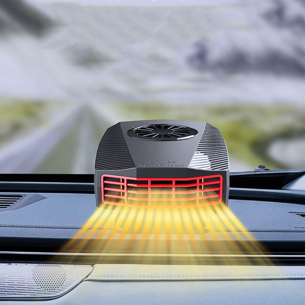 Car Heater, 12v Adjustable Speed Car Heater That Plugs Into Cigarette Lighter, Car Defroster 2 In 1 Fast Heating&Cooling Fan, 360 Degree Rotary Base Portable Car Heater