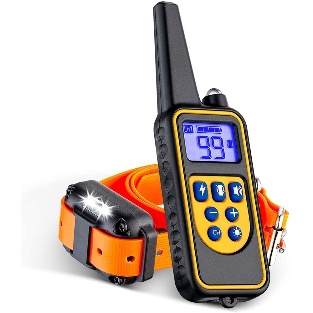Dog Training Collars, Dog Shock Collar with Remote 2600 Feet, 3 Modes Beep Vibration Shock, IPX7 Waterproof, LED Light, USB Charging, Dog Bark Collar for Training Small Medium Large Dogs