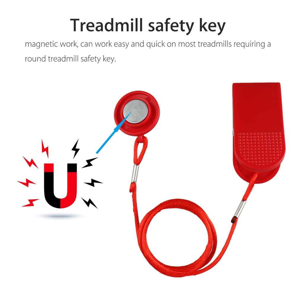 Treadmill Safety Key, Universal Magnet Safety Key, Treadmill Magnet Security Lock Fits for All NordicTrack, Sole, Weslo, Weider, Epic, Freemotion and Healthrider Treadmills