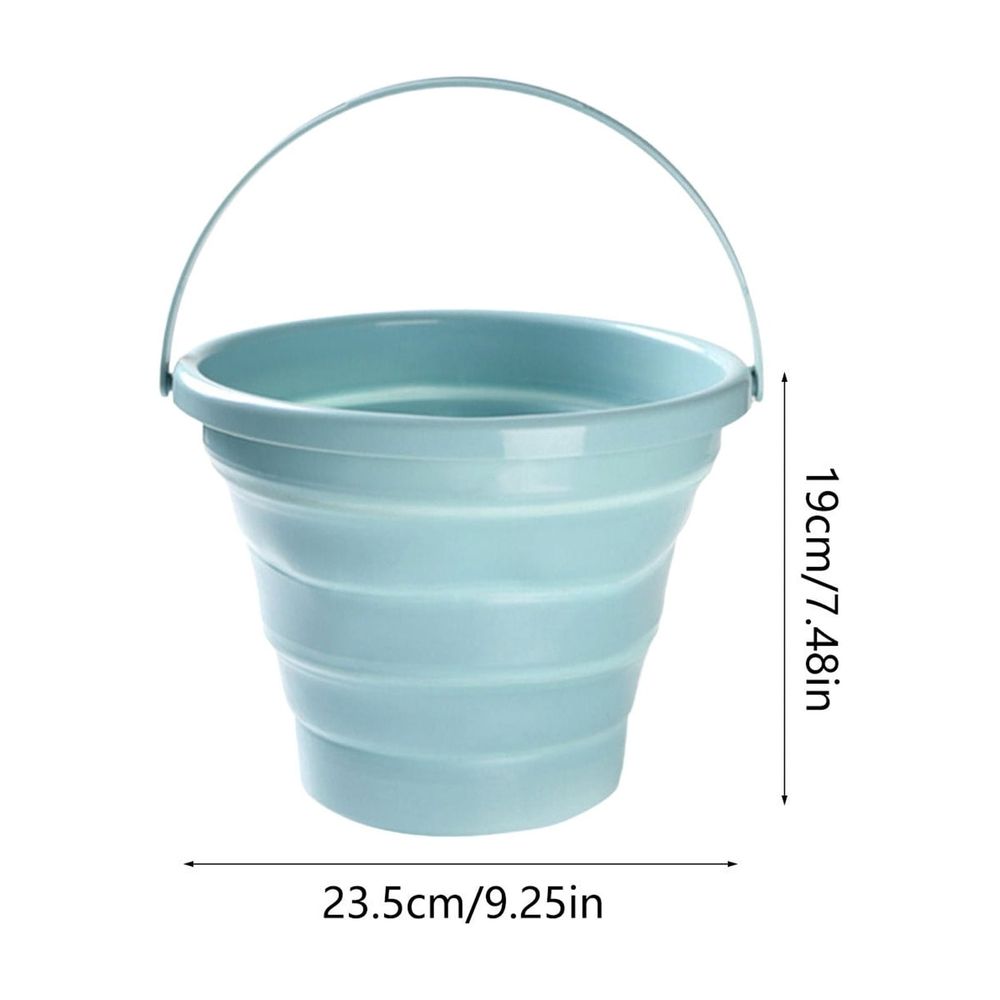 Portable Foldable Water Bucket Collapsible Pail Compact Storage Bucket for Car Fishing Camping Beach Travel Home Water Container Washing Cleaning Outdoor Utility Bucket Space Saving Gear