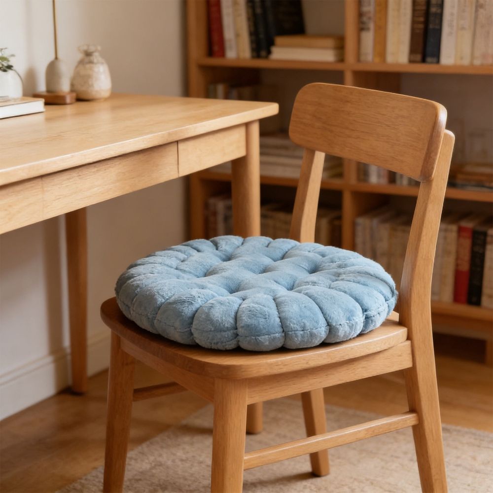 Round Floor Cushion, 15.75x15.75x3.94in Soft Insulation Seat Pad, High Resilience Lazy Back Cushion for Living Room Bedroom Leisure Area, Green