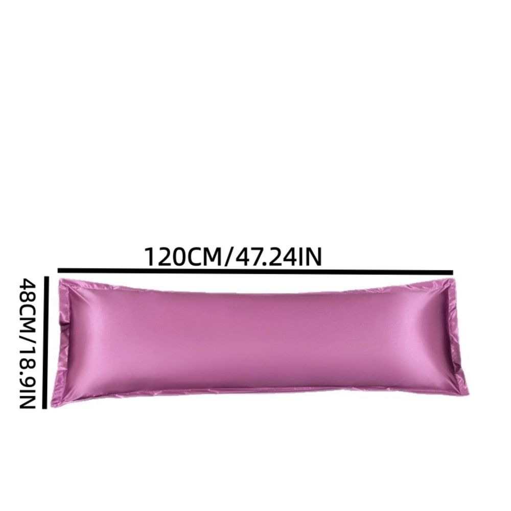 Solid Color Long Body Pillowcase Soft Washable Pillow Cover Breathable 39.4x18.9 In for Bedroom Couples Family Home Rest Sleep Body Pillow Bedding Cover Sleek Minimal Look Home Gift Entryway Decor