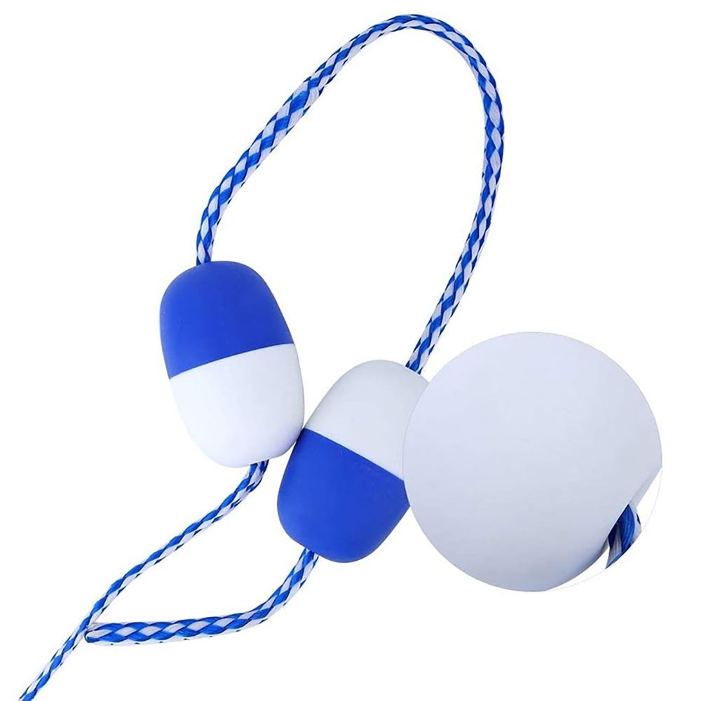 Swimming Pool Divider Floating Buoy Lane Rope Blue White Marker for Pool Training Hot Springs Beach Spa Water Safety Lane Separation Outdoor Boundary Accessory Hot Weather Travel Safety Accessory