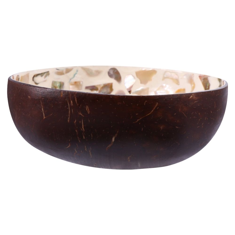Natural Coconut Shell Bowl - 1Pc Multi-Purpose Storage Container for Candy, Nuts, Snacks Holder