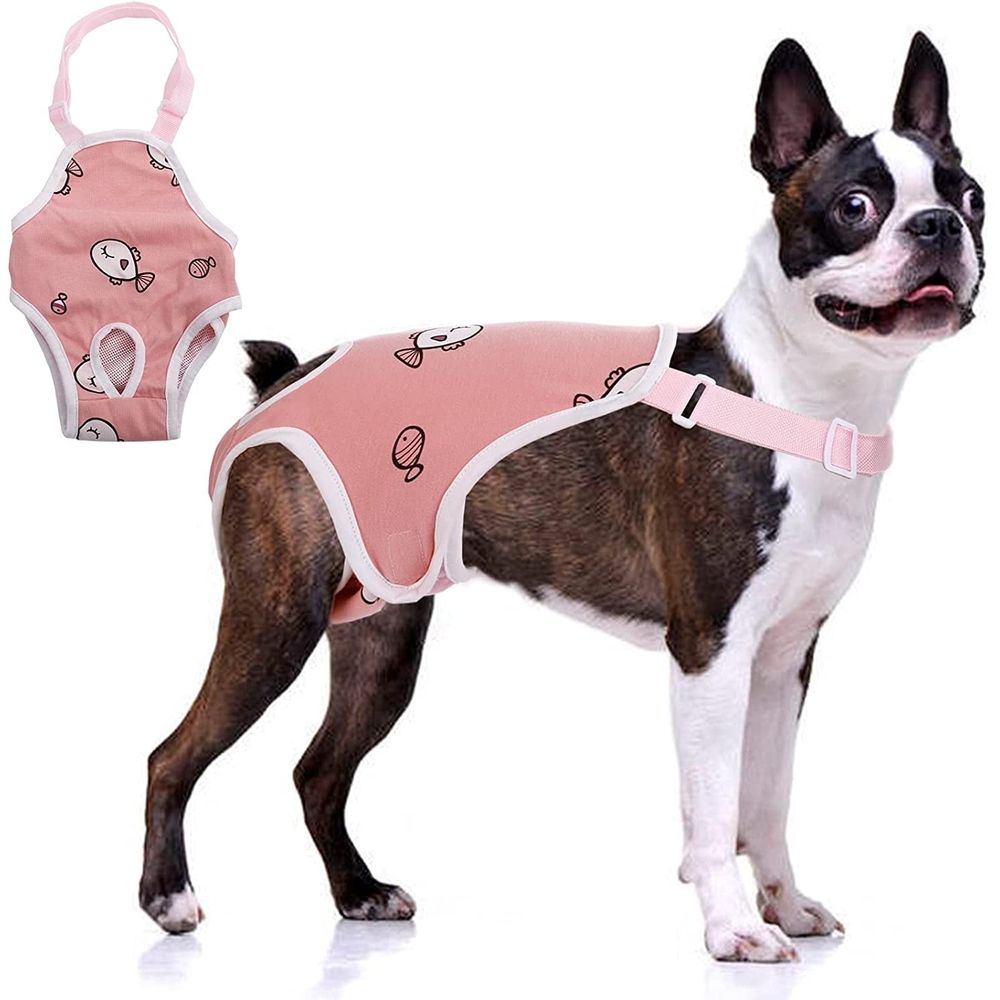 Dog Diaper Suspenders Female, Washable Dog Panties for Dogs in Heat, Escape Proof Dog Underwear Diapers, Reusable Pet Sanitary Pantie for Small Medium Girl Dogs