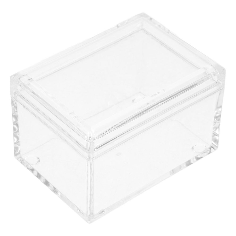 Clear Acrylic Tea Bag Organizer with Smooth Edges, Lightweight Storage Box for Kitchen, Office, and Home Use