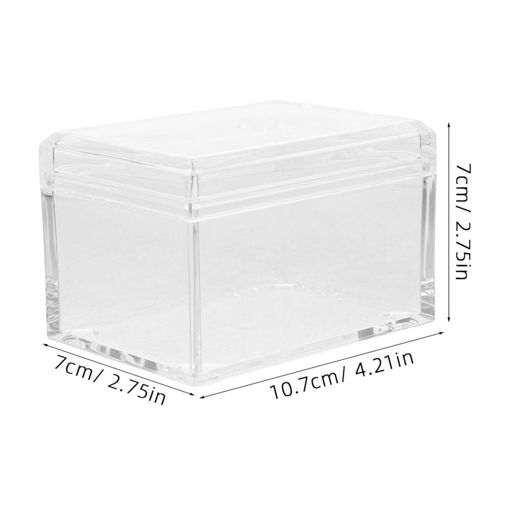 Clear Acrylic Tea Bag Organizer with Smooth Edges, Lightweight Storage Box for Kitchen, Office, and Home Use