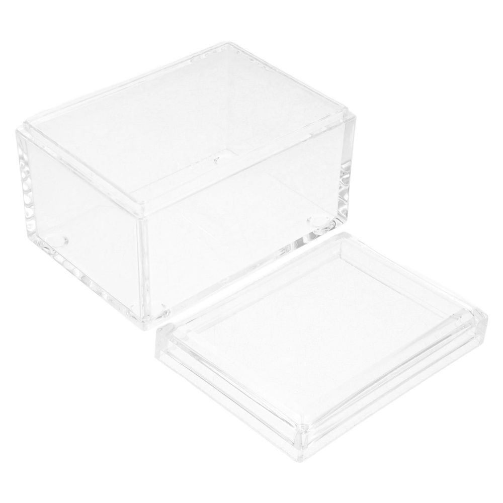 Clear Acrylic Tea Bag Organizer with Smooth Edges, Lightweight Storage Box for Kitchen, Office, and Home Use