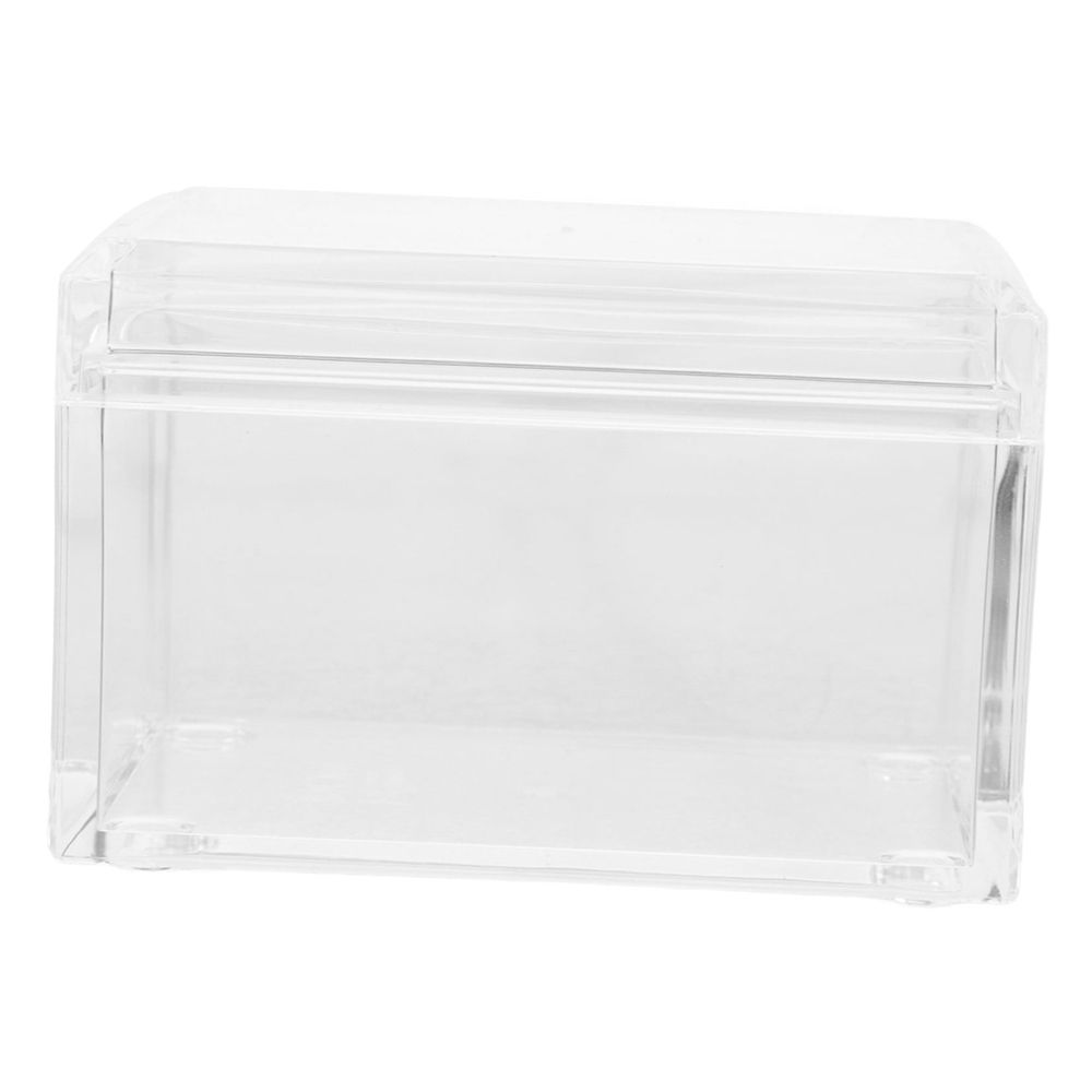 Clear Acrylic Tea Bag Organizer with Smooth Edges, Lightweight Storage Box for Kitchen, Office, and Home Use