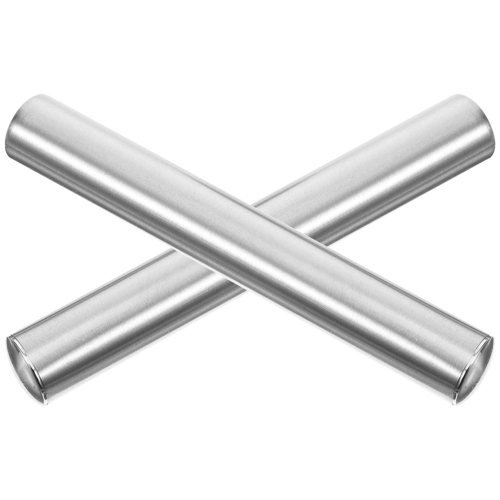 2Pcs Stainless Steel Toilet Brush Pole Handle Replacement Compatible with Various Brush Heads