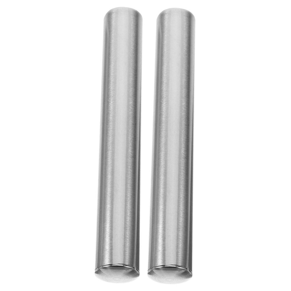 2Pcs Stainless Steel Toilet Brush Pole Handle Replacement Compatible with Various Brush Heads