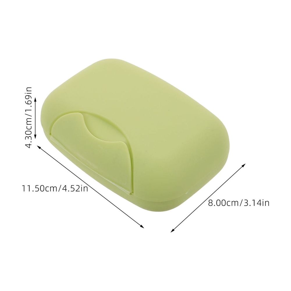 2-Pack Leak Proof Plastic Soap Case Travel Holder Portable Soap Box for Bathroom and Outdoor Use