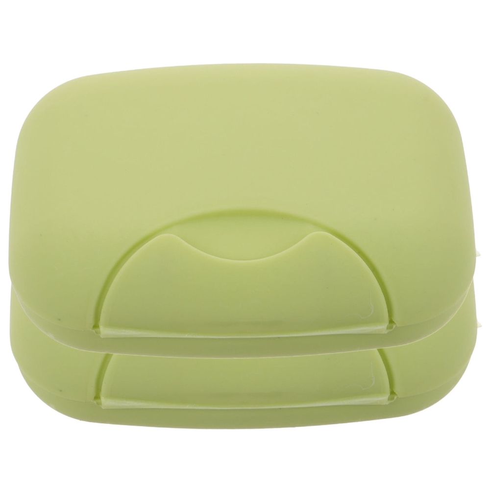 2-Pack Leak Proof Plastic Soap Case Travel Holder Portable Soap Box for Bathroom and Outdoor Use