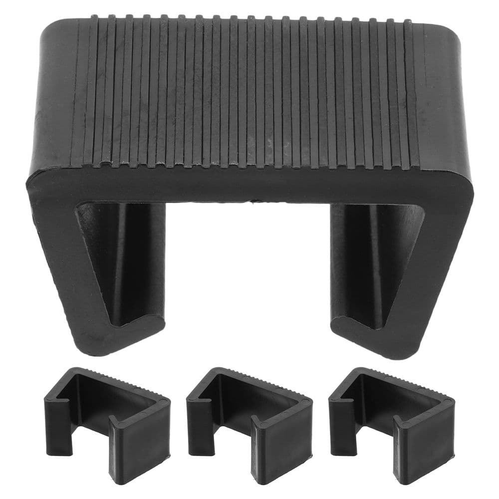 4-Pack Plastic Chair Connector Clips Secure Grip Black
