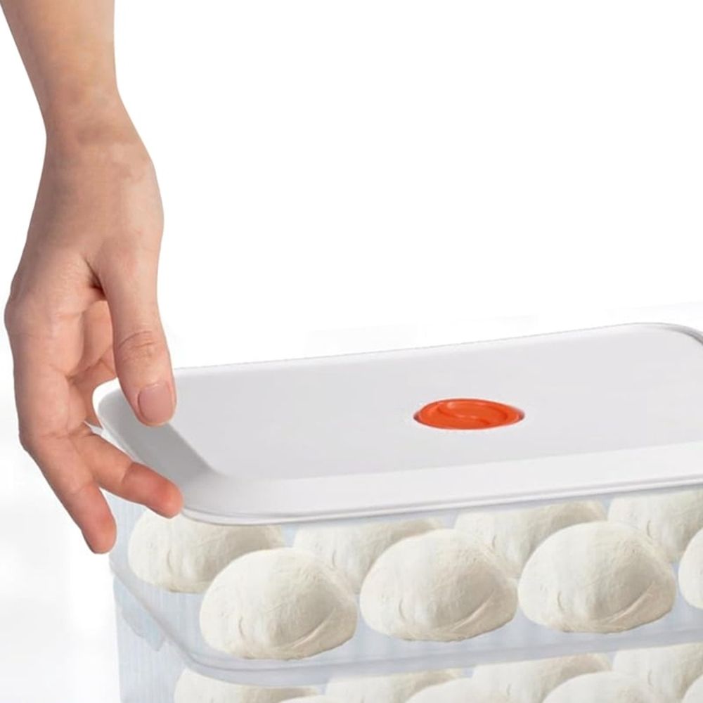 Pizza Dough Proofing Box, Stackable Pizza Dough Container W/Lid , Bread Fermentation Storage Boxes, Dough Rising Box