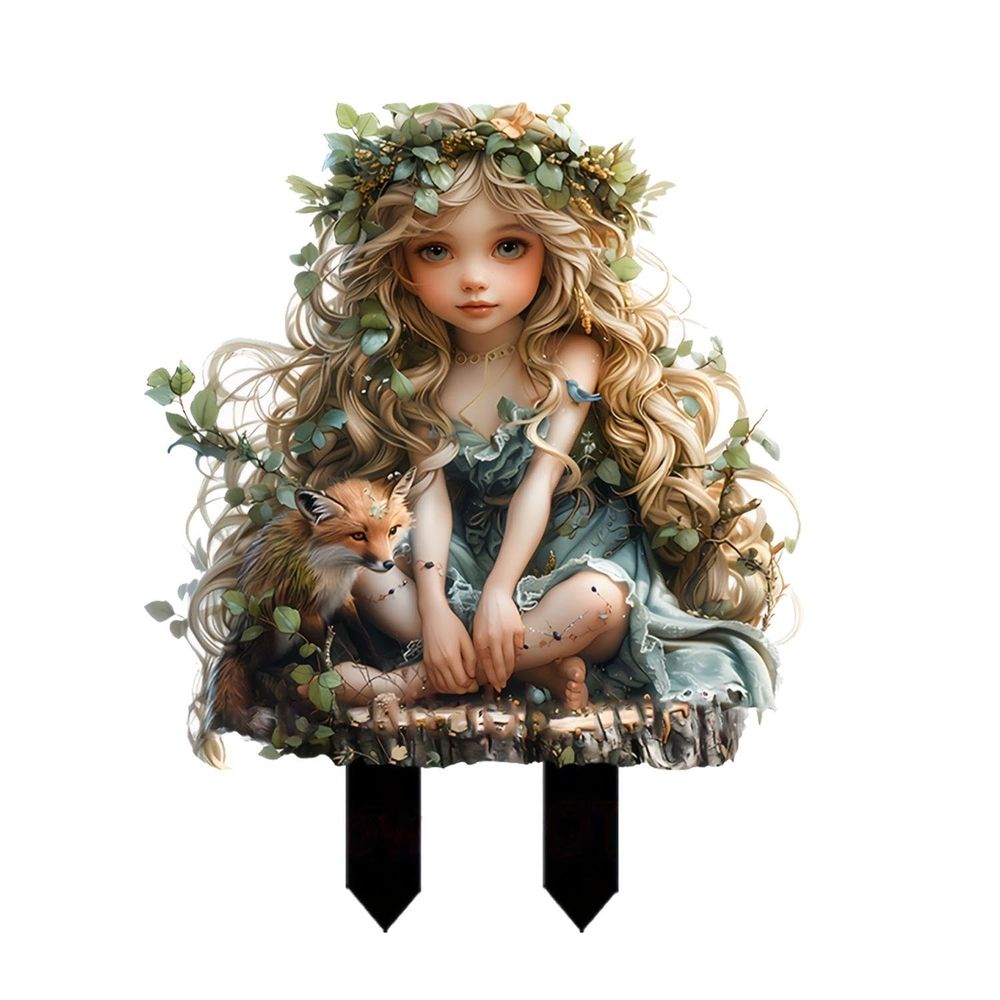 Bohemian Fairy Flower Pot Decoration, Fairy Planter Flower Pots, Fairy Garden Accessories, Handcrafted Acrylic Bohemian Flower Pot for Your Home or Garden