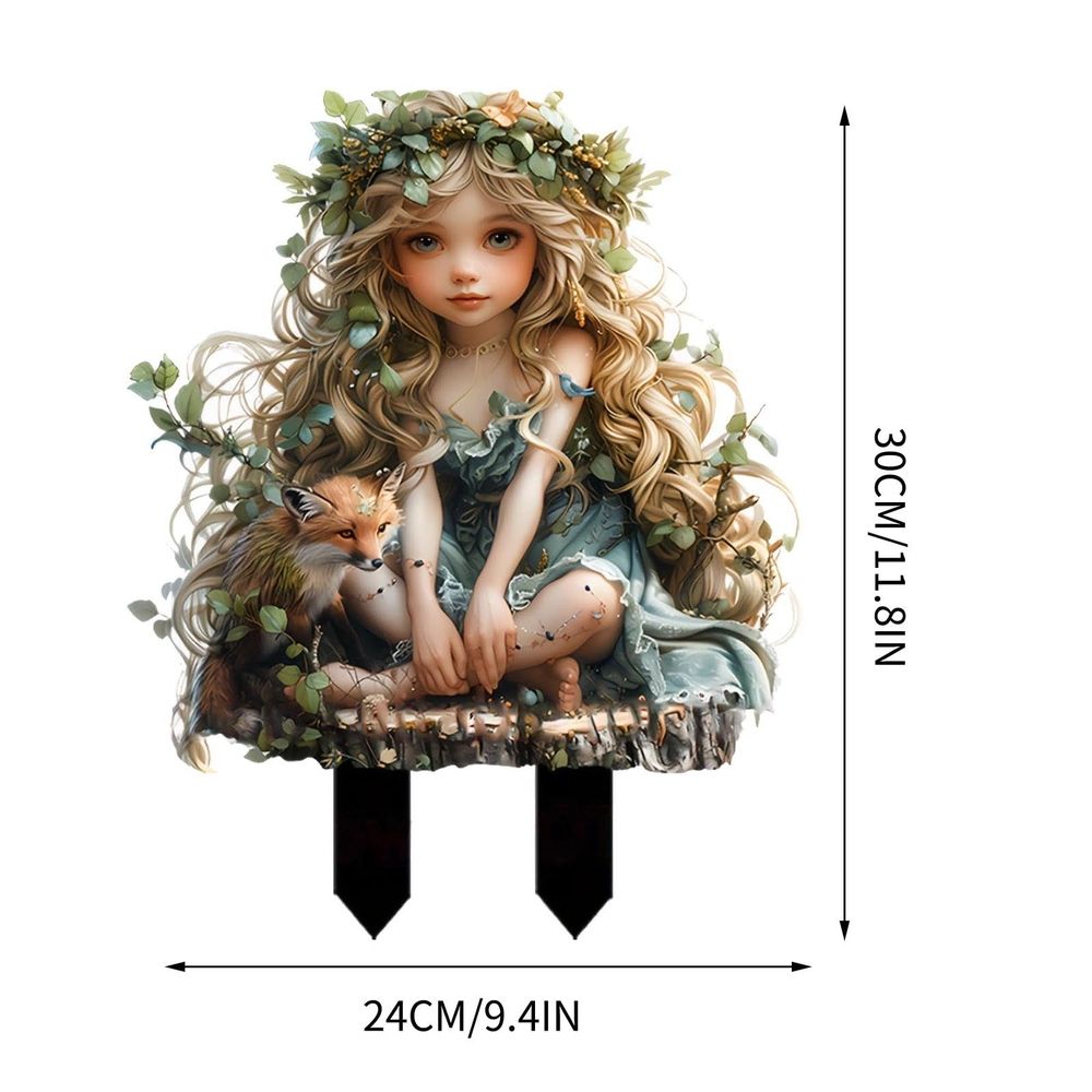 Bohemian Fairy Flower Pot Decoration, Fairy Planter Flower Pots, Fairy Garden Accessories, Handcrafted Acrylic Bohemian Flower Pot for Your Home or Garden