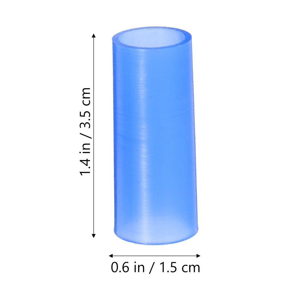 4Pcs Blue Silicone Saxophone Neck Covers for Sax with Durable Cork Material