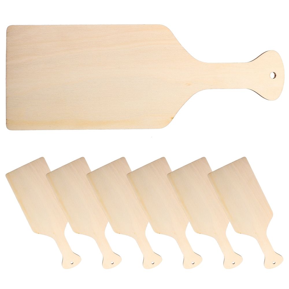 10pcs Mini Wooden Cutting Boards with Handles, Small Chopping Boards for Kitchen, Crafts, Unfinished Wood for Cooking and Crafting