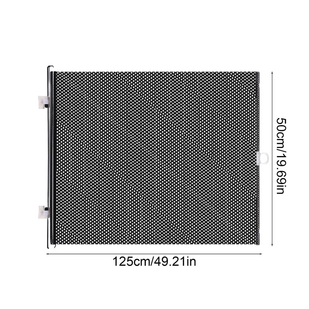 Retractable Pet Gate for Dogs and Cats,Portable Stair & Hallway Safety Barrier with Reinforced Design - Dog Proof Gate for Kitchen,Porch,Indoor Outdoor Use (19.69 x 49.21 inches)