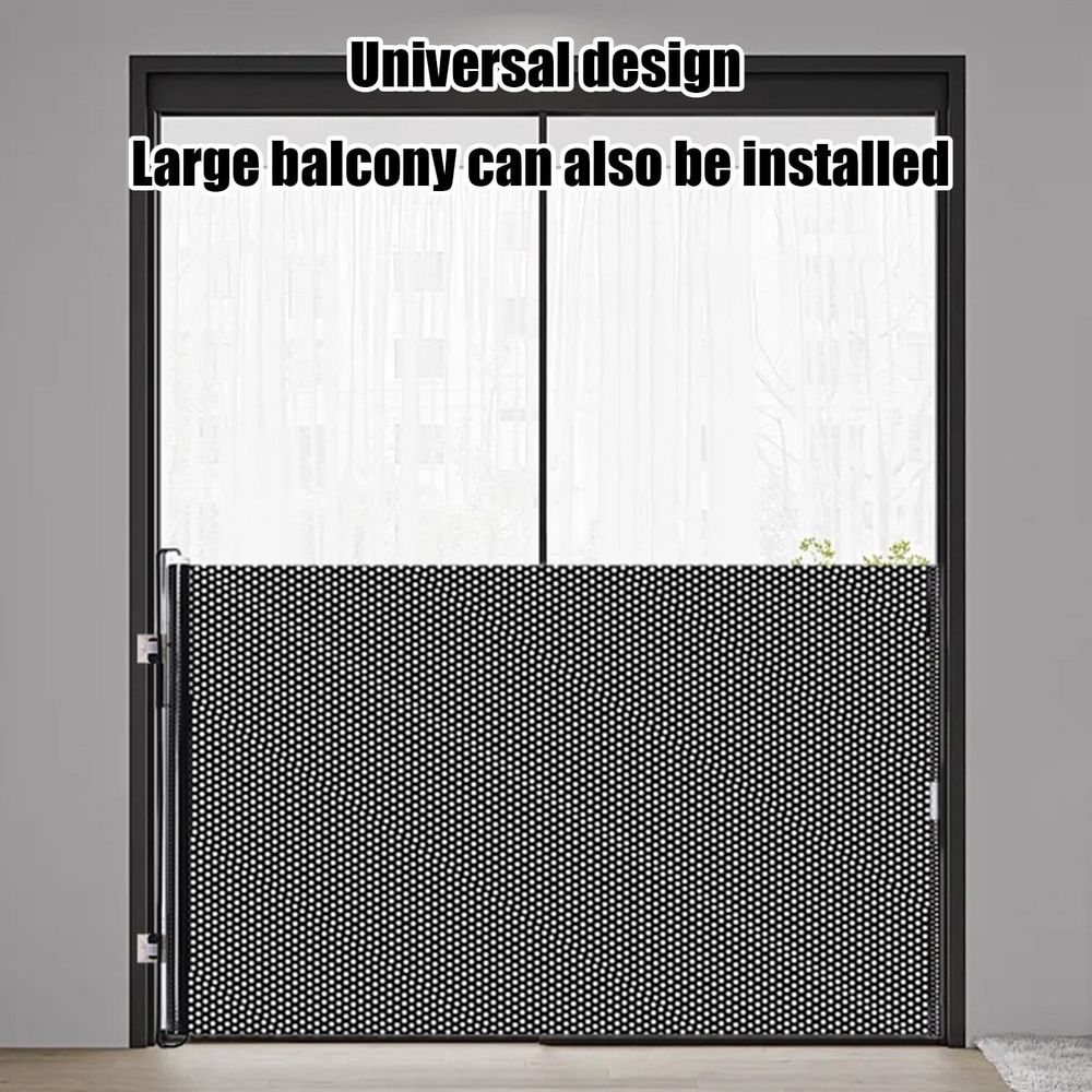 Retractable Pet Gate for Dogs and Cats,Portable Stair & Hallway Safety Barrier with Reinforced Design - Dog Proof Gate for Kitchen,Porch,Indoor Outdoor Use (19.69 x 49.21 inches)