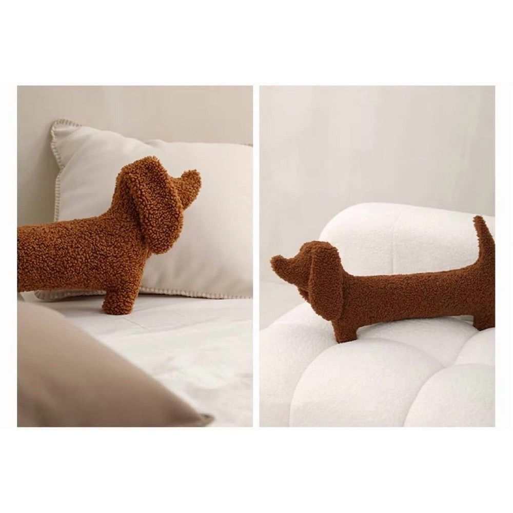 25 Inch Dachshund Pillow Long Weiner Dog Body Pillow Giant Dachshund Plush Cushion Toy for Christmas Sofa Chair Home Decoration