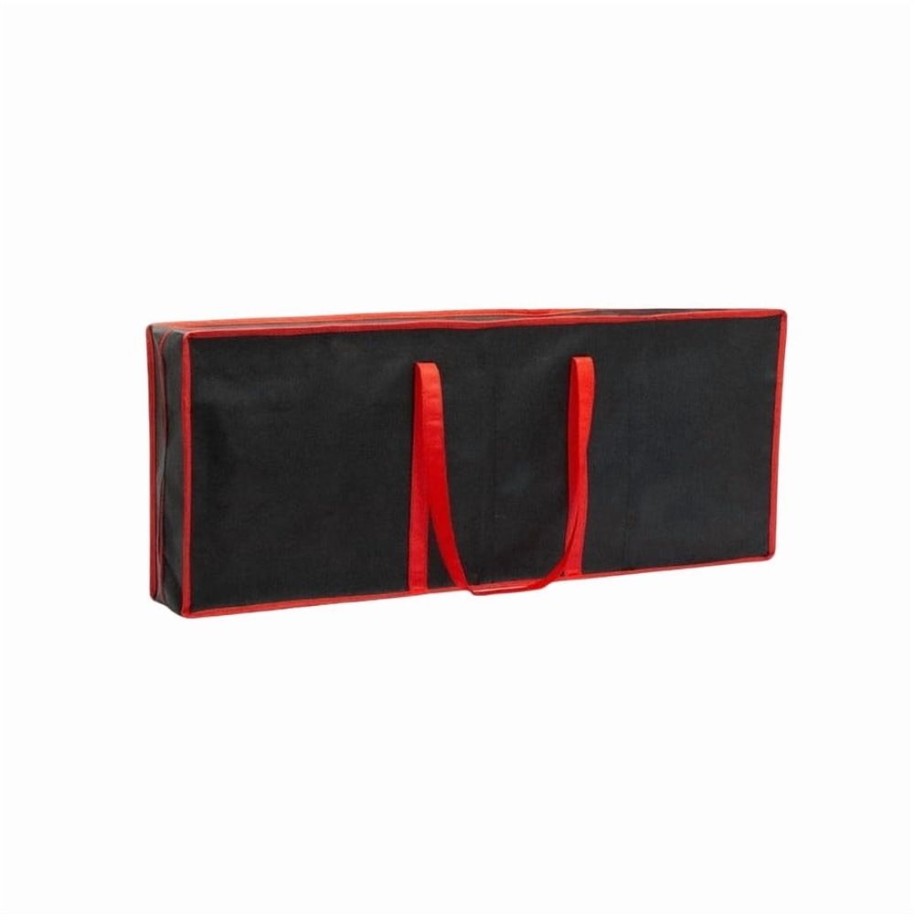 Christmas Gift Wrapping Paper Organizer Storage Bags,Plastic Container for Holiday Supplies & Accessories, Gift Bag Organizer, Under Bed Wrapping Paper Storage (Black)