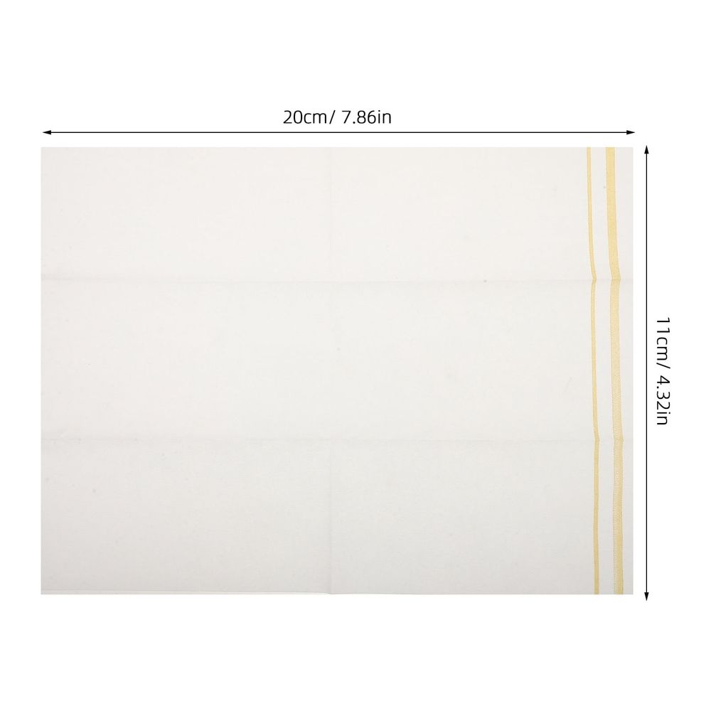 50Pcs Plated Gold Disposable Guest Towels with Fast Liquid Absorption for Kitchen and Bathroom