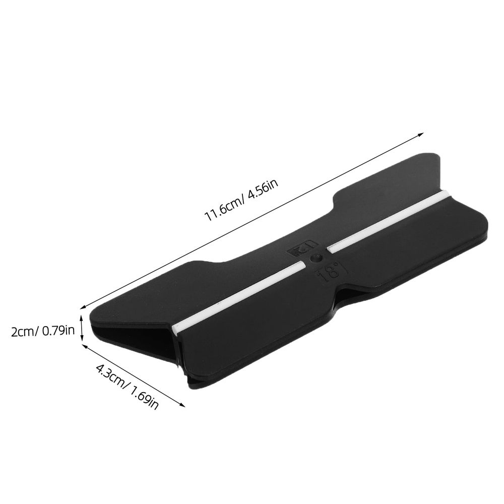 4-Piece Kitchen Sharpening Angle Guide Set with Non- Holder and Adjustable Angle Clips, Black