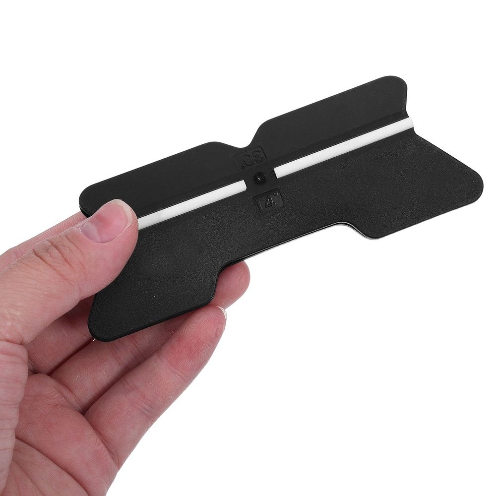 4-Piece Kitchen Sharpening Angle Guide Set with Non- Holder and Adjustable Angle Clips, Black