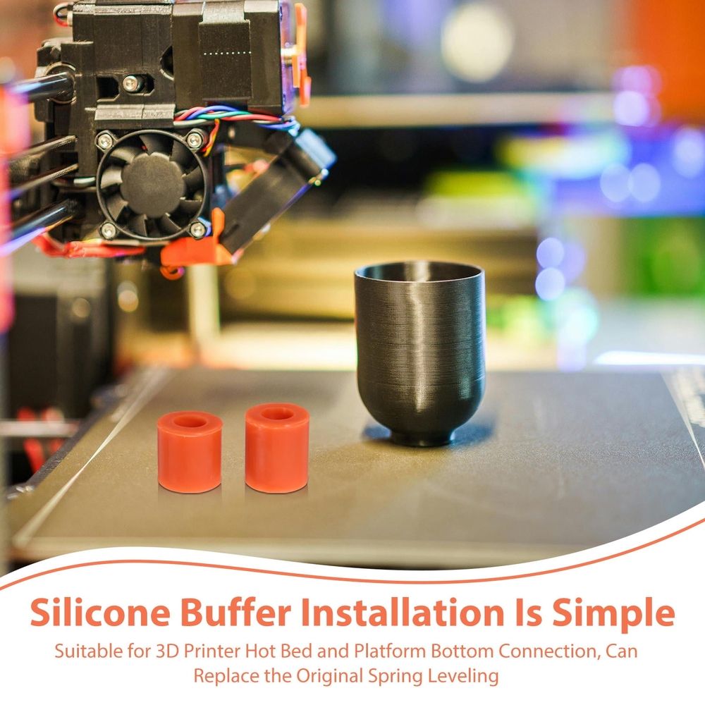 8Pcs Easy Install Silicone Printer Heat Bed Leveling Spacers