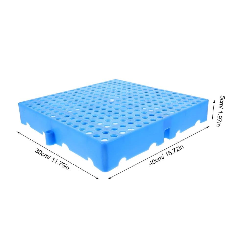 Plastic Storage Pallets with Moisture Barrier 40x30cm Blue