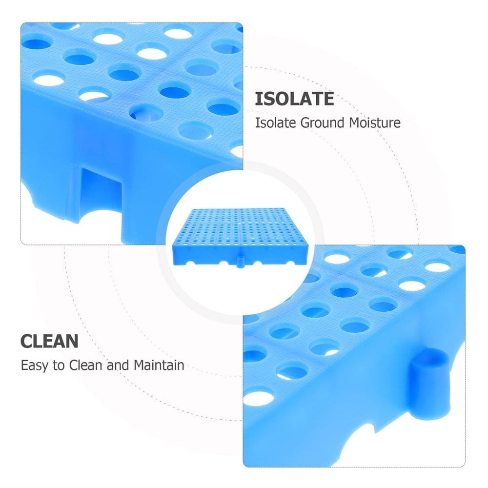 Plastic Storage Pallets with Moisture Barrier 40x30cm Blue