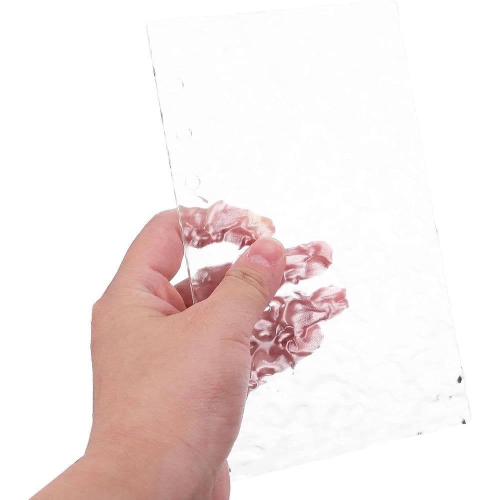 Acrylic Notebook Binder Cover Refillable Shell - Lightweight Portable Design Sleek Professional Look