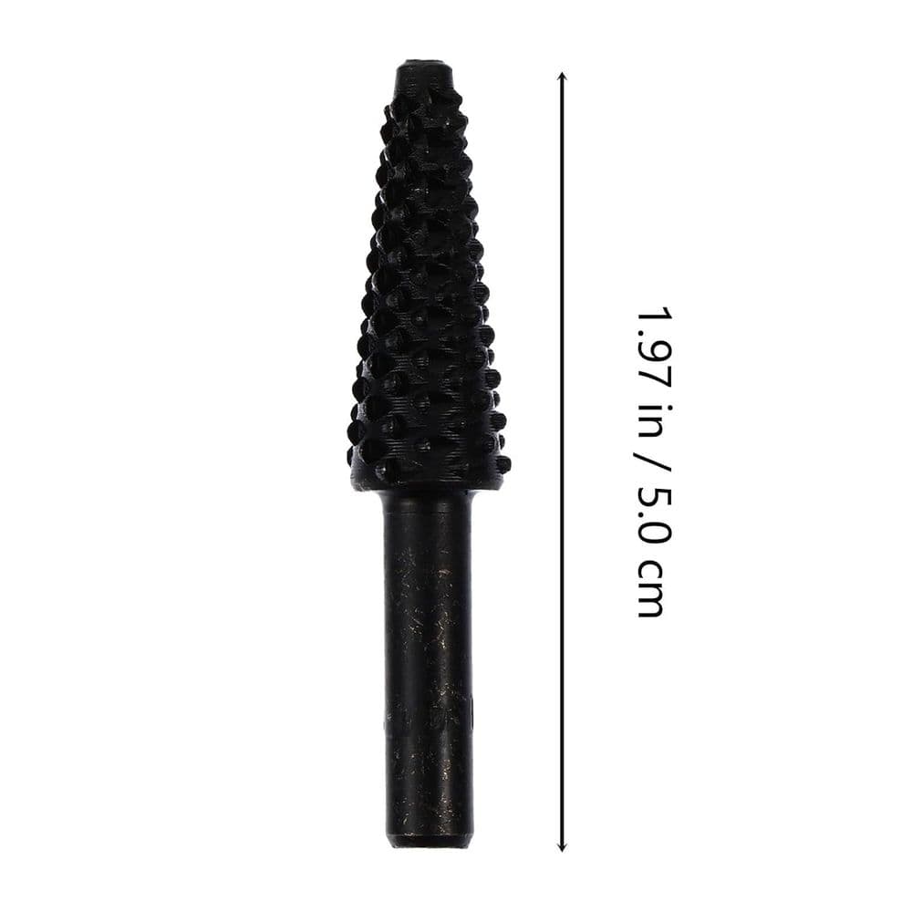 Rotary Wood File Set for Drill 5 Piece Steel Black for Grinding Carving Welding