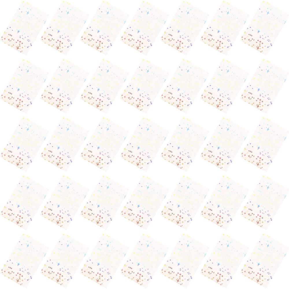 200Pcs Holographic Star Card Sleeves PP Protector Covers for Trading Cards Photos