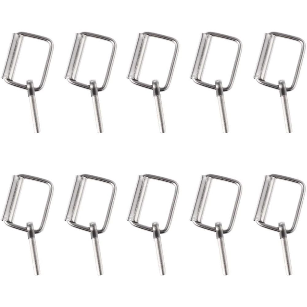 50pcs Metal Roller Buckles for DIY Belt and Travel Luggage Silver, Iron Construction, Sturdy Strap Length Adjustment for Multi-Purpose Use