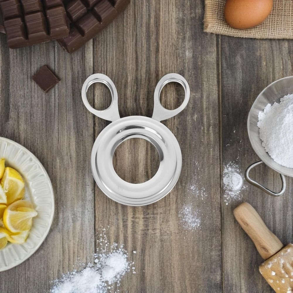 Egg Scissor Topper Cutter Stainless Steel for Cooked Eggs, Kitchen Use Silver Finish Dishwasher Separates Shell Cover Cleanly