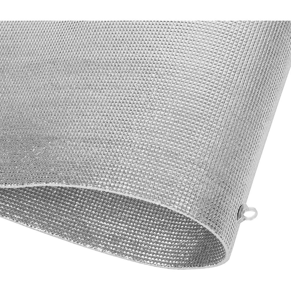 Thermal Window Film 2pcs Heat Blocking UV Protection Easy Installation Silver 100x50cm