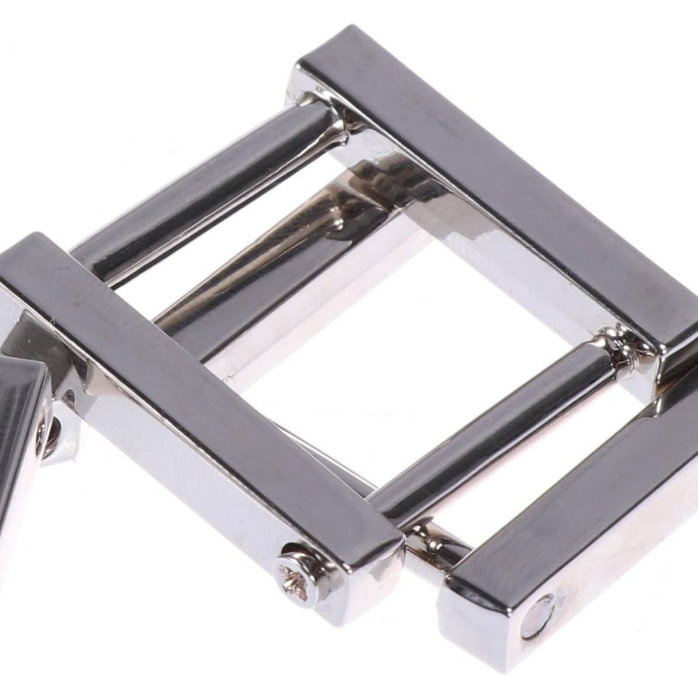 4PCS Rectangular Metal Buckle for Bags and Belt Strap Adjustment, Silver Small Accessory for DIY and Decoration